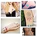 NUOLUX Metallic Tattoos Temporary Tattoos 10 Sheets Waterproof