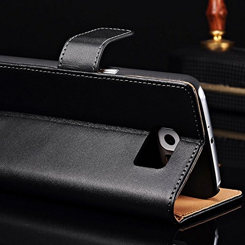 Samsung-Galaxy-Phone-Genuine-Leather-Wallet-Flip-Case-Card-Slots-Interior-Slim-Cover-Holder