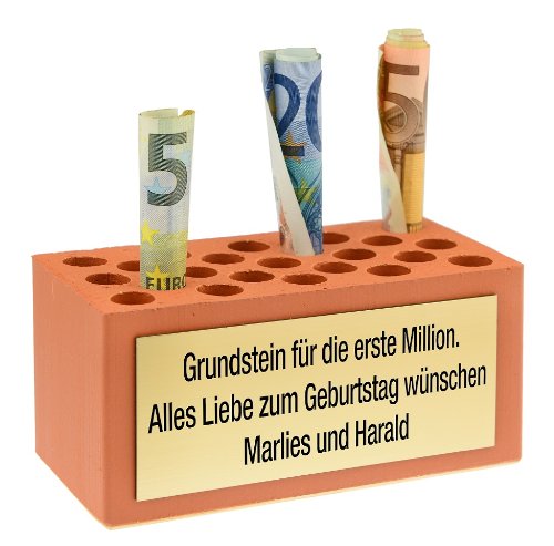 Grundstein zum Hausbau, Einzug, Richtfest – Geschenk Geldgeschenk & Geschenkidee zur Einweihung - 3