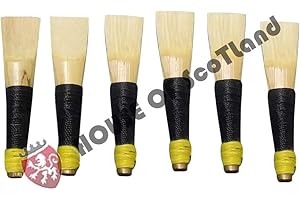 HOUSE OF SCOTLAND Schottischer Dudelsack Rohr, Chanter Zuckerrohr Reed/Great Highland Dudelsack Zuckerrohr Blätter 1,2,3,6,12 PCS Cane Reed 6 Pcs