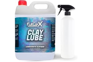 FULLCARX Clay Lube 5 Litres Lubrifiant Clay Bar, Décontaminant Carrosserie Voiture, Formule Spéciale, Excellente Performance, Efficace et Sûr, Liquide Argile, Produit Nettoyage Detailing Professionnel