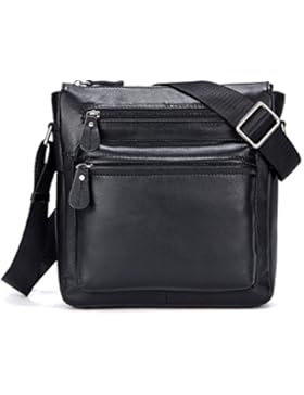 Männer Leder Schultertasche Messenger Bag Casual Business Style