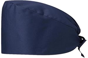 CYNOSURETECH 1 Pc Surgical Cap, Nurse Accessories, Surgical Clothing Accessories, Adjustable Surgical Cap, Breathable Surgical Cap, Surgical Cap for Doctors, Nurses, Pharmacists, (Navy Blue)