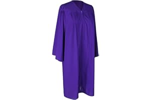 Beokeuioe Talle de graduación Talar Graduationrobe Graduationrobe Unisex Coro Klerus Chorrobe Sacerdote Bata Bautizo Disfraz Hombre Mujer Unisex Adulto Graduación Talar