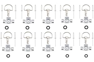 PRORACER KIT 10 PEZZI VITI SGANCIO RAPIDO CARENA MOTO 14mm. (Argento)