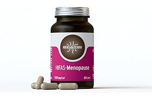 HIFAS DA TERRA - HIFAS-Menopause Suplemento para Menopausia con Extractos Puros de Reishi, Melena de León, Cordyceps y Ashwagandha - Para Sofocos, Ánimo, Equilibrio hormonal - Bote 60 Cápsulas