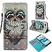 Produktbild Google Pixel 3 Handyhülle Flip Case,Idlehour PU Leder Case Cover Magnet Schutzhülle Tasche Skin Ständer Handytasche,Eule