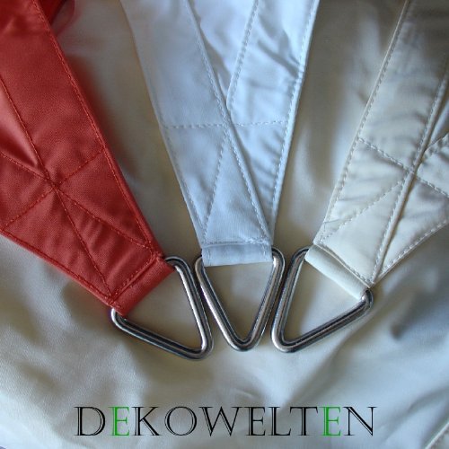 LUXUS Terrassen Sonnensegel dreieck der ExtraKlasse 3,75m wasserdicht CREME Regenschutz Windschutz - 3