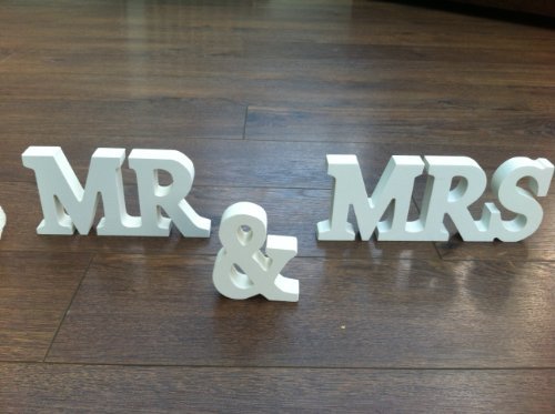 Sass & Belle Mr & Mrs Holz Buchstaben cremefarben