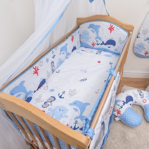 Nursery Cot Bedding All-round Bumper 420cm, 140x70 - Pattern 15