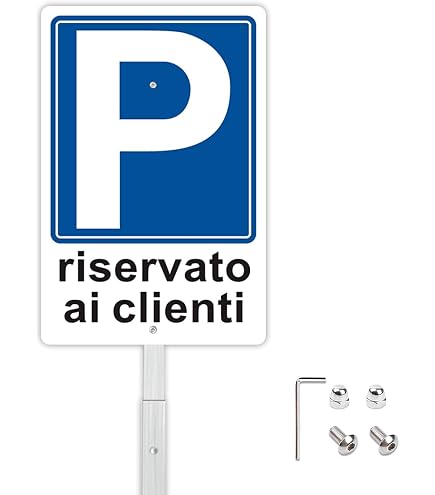 Cartello Freccia Sinistra – Parcheggio – 45x30 Cm – Pannello In Schiuma Rigida O Alluminio, Stampato UV, Resistente Alle Intemperie – S00272 - 4