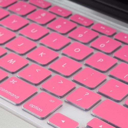 GMYLE (TM) 3 in 1 Rosa gummierte Hartplastik-Slim-Tasche für Apple Macbook Pro 13-Zoll-13 „+ Clear LCD Screen Protector + Rosa Silicone Keyboard Cover-Paket - 3