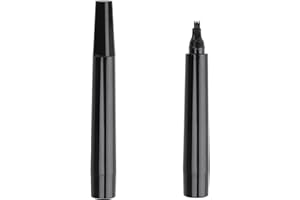 IHOHI ihoih Black Beard Pen, 2Pcs Natural Beard Filler For Men Mustache Shaping Waterproof&Sweatproof Beard Filling Pencil for Define Sharpen Hair Beard Eyebrow