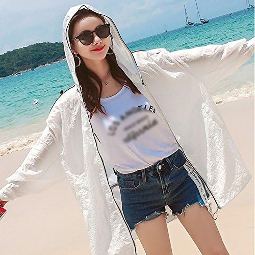 ZAYPJ XRXY Summer Loose Long Section Sun Protection Clothing/Female Fashion Thin Coat/Anti-wrinkle Breathable Sunscreen Shawl/Go Out Anti-UV Cardigan (Color : D, Size : M)