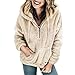 Produktbild TianWlio Damen Hoodie Mode Damen Plüsch Herbst Winter Langarm Reine Farbe Mode Mantel Tasche Langen Mantel