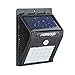 Produktbild Solarleuchte Wandleuchte Außenbeleuchtung Wegbeleuchtung, MORECOO 15 LED Auto On/Off Funktion Außenlampe Wasserdichte Wegeleuchte mit bewegungsmelder Solarlampe Sicherheit für Einfahrt Garten Garage Terrasse Balkons Patio Hof Innenhöfe Außenwand usw.