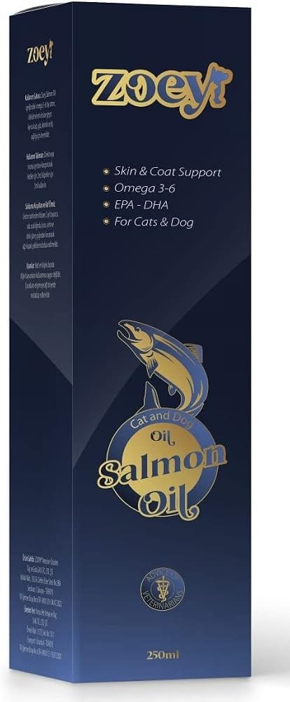 Petmagic Zoey Salmon Oil, Kedi ve Köpekler İçin İştah Arttırıcı ve Tüy Sağlığı Destekleyici Omega 3-6 Somon Yağı 250 ml