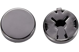 Buwei 1 par de gemelos redondos de latón para camisa formal de boda para hombre