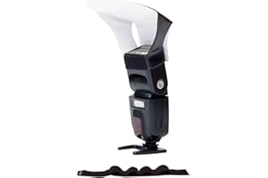 LumiQuest Flash Pocket Bouncer, Flash Diffuser with UltraStrap Bundle, Universal Classic Design for External Camera Flashes, Black