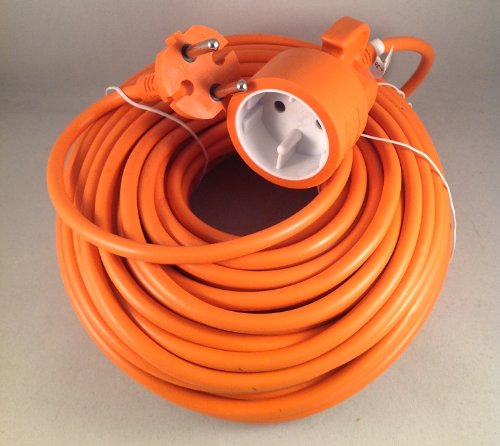 30m Verlängerungskabel Stromkabel Strom Kabel Stecker Kupplung CE