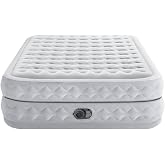 Intex Queen Supreme Air-Flow Y&uuml;zme Şişme Yatak, Fiber-Tech Rp