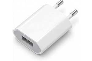 Tech- © USB-laddning 5V 1A [2-pack], Universal Kompakt Vägguttag Adapter, Mjuk Strömadapter Kontakt Kompatibel med iPhone, Sa