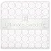 SwaddleDesigns Ultimate Swaddle Blanket, Premium Cotton Flannel, Pastel Pink Mod Circles