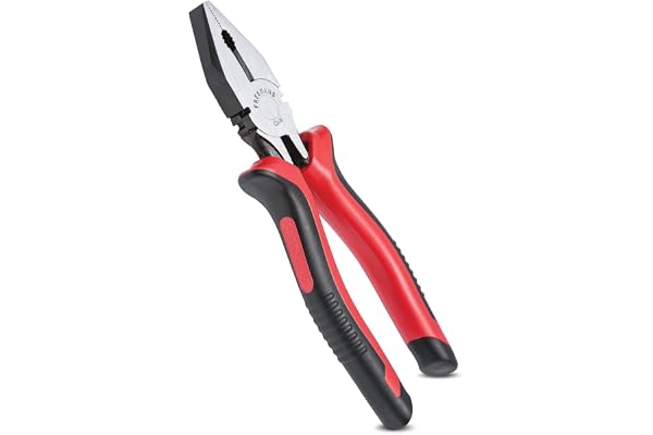 FREEMANS FCP08 Combination Plier with Cellulose Acetate Sleeve for Home DIY & Electrical Applications II Plier for Bending, Holding, Cutting & Pulling etc - 8 Inch
