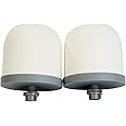 HUINING Ceramic Dome Water Filter, Replacement Filter for Water Pre-Filtration Unit Filter Media Replacement 0.15 to 0.5 Micron for Household Water Bucket Filtration System Water Pitcher (2 PCS)