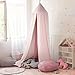 Produktbild GUSODOR Baldachin Kinder Bett Kuppel Baumwoll Betthimmel Moskitonetz Spiel Zelt Gut für Baby Innen im Freienspiel Lese Schlafzimmer Ankleidezimmer Höhe 240cm (Rosa)