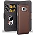 Price comparison product image Cadorabo – 2-in-1 Book Style Wallet for > Samsung Galaxy S8 < with integrated detachable Hard Cover, Stand Function, Card Slot and invisible Magnetic Closure - Etui Case Cover Protection in ANTIQUE-BROWN