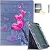 Produktbild iPad Air Fall, iPad Air 2 Hülle - jytrend (R) Folio Ständer magnetisch Smart Cover für Apple iPad Air (2013 Version)/Air 2 (2014 Version) mit Auto Wake/Sleep, Rosa Herz