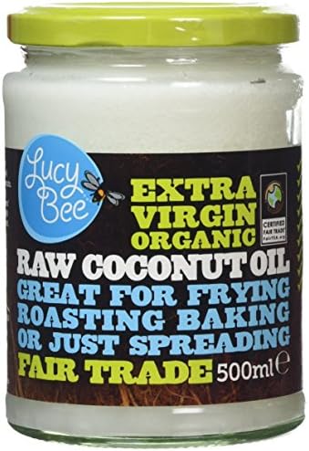 Lucy Bee Sri Lankan Extra Virgin Fair Trade Organic Raw Coconut Oil 500ml (Pack of 6)