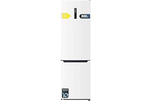 Cecotec Frigorífico Combi Bolero CoolMarket Combi 322T White D. Total No Frost, Compresor Inverter Plus, Frigorífico Combi Blanco 185X60Cm, 322L, Clase D, Multi Air Flow, Sistema Fast Freezing