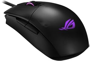 ‎ASUS ASUS ROG Strix Impact II ergonomische Gaming-Maus (beidhändig, 6200 DPI, leichtes Design, Aura Sync RGB Beleuchtung) schwarz