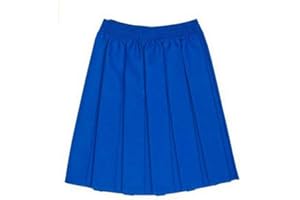 LUXE DIVA UK School Uniform Girls Summer Formal Dress Bottom Full Elastic Box Pleat Skirt Only Uniform