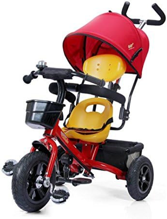 Boy Girl Tricycle Pedal Baby Trolley ( Color : Red , Style : Titanium empty wheel )