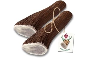 ChronoBalance-XL Bois de Cerf pour Chiens, 100% Naturel, Pièces Entières, Os à Mâcher, Jouet pour Chiens, Soin Dentaire, Riche en Minéraux et Nutriments, Longue Durée, Lot de 1