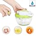 Produktbild HOMMINI Speedy Chopper, 1L Powerful Handheld Gemüse Shredder und Chopper Manual Essen Chopper und Dicer für Gemüse Früchte Nuts Zwiebeln und Fleisch