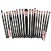 e2buyshop® Christmas 20pcs Coffee Pro Cosmetic Makeup Brushes Set - Eyeshadow Mascara Lip Brush