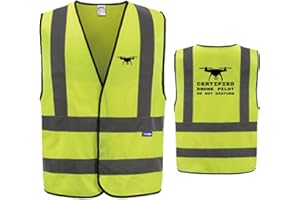 AYKRM Gilet catarifrangente ad alta visibilità per lavori di sicurezza e sicurezza