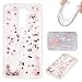 Produktbild Roreikes LG Stylus 2 LS775 Hülle, LG Stylus 2 LS775 Case, Transparent weich case Cool 3D Schwimmend Treibsand Stern Bling Luxus Sparkle Kristall Stern Design weich Tasche Rückseite Hülle Schale Etui für LG Stylus 2 LS775