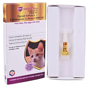 Medfly Parashield Plus Spot On Solution for Ticks and Fleas for Cat (Pack of 1)