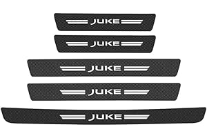 FUWUDI 5PCS Car Door Sill Protector Strips, Carbon Fiber Threshold Protective Film for Nissan Juke F15 F16 2021-2025 2026, Kick Plate Cover Sticker, Door Edge Protection Decorate
