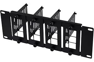 GeeekPi 10 inch 2U Rack Mount for Raspberry Pi 5/4B/3B+/3B, holds up to 4 Raspberry Pi Boards, Compatible with DeskPi RackMate T1/T0/T2/10 inch Network Cabinet