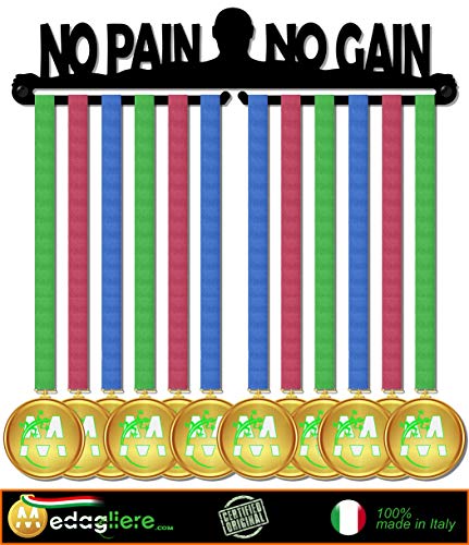 MEDALLAS DE PARED Medal Display (NO PAIN NO GAIN man design)
