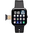 5G Ultra Android Smart watch With Camera, Android OS Pre installed apps, AMOLED Display screen | Sports and fitness Tracker 6Gb Ram 64Gb Rom With SIm Slot (3 strap) (Orange)