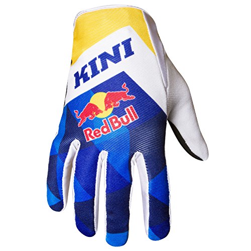Guantes MX/MTB Kini Red Bull Vintage azul/amarillo M/9 Blu/Giallo