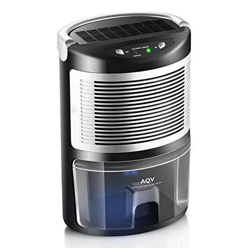 AQV Luftentfeuchter 1000ml Mini Entfeuchter Raumentfeuchter Bautrockner Elektrisch Lufttrockner Raumluftentfeuchter 500ml/Tag Entfeuchtungsgerät Raumtrockner Trocknungsgeräte für Haus, Keller, Schlafzimmer, Büro, Kabinett, Küche, Garage