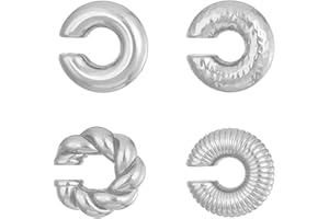 QKEPCY Orecchini da Donna Ear Cuff Orecchini Senza Buco Oro Grandi Cartilagine Chunky Non Penetranti Orecchini a Clip per Ragazze Ipoallergenici Moda Gioielli Regalo di Gioielli